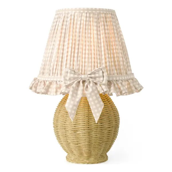 Omer Taupe Table Lamp C/W Shade