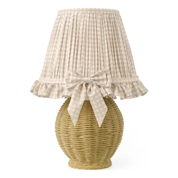 Omer Taupe Table Lamp C/W Shade
