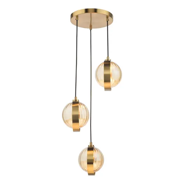 Ophira Antique Gold Cluster Light