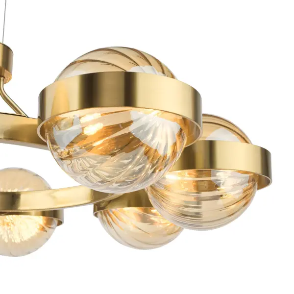Ophira Antique Gold 8 Light Ceiling Pendant