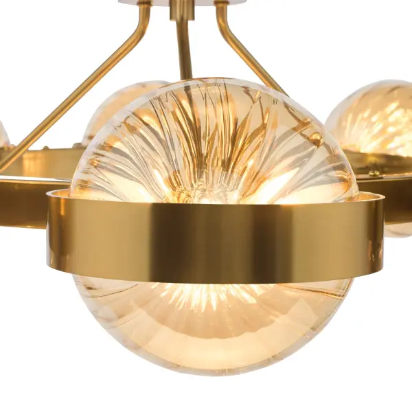 Ophira Antique Gold 8 Light Ceiling Pendant