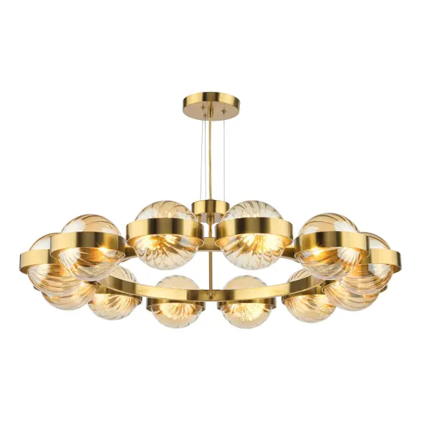 Ophira Antique Gold 12 Light Ceiling Pendant