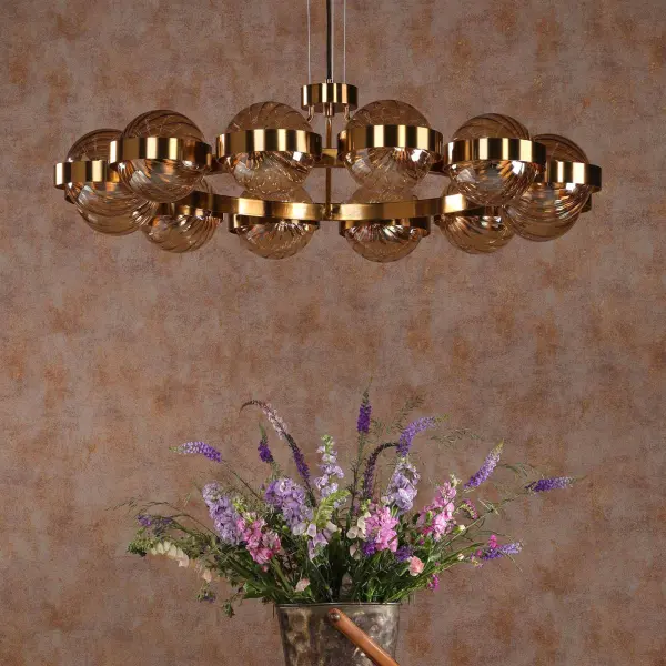 Ophira Antique Gold 12 Light Ceiling Pendant