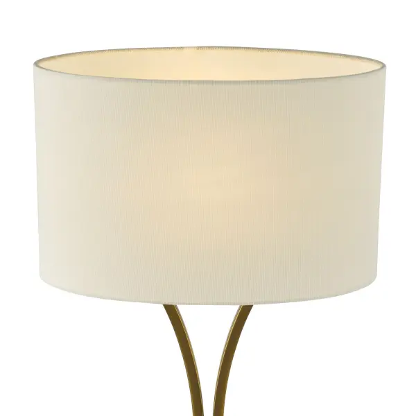 Oporto Aged Brass Table Lamp C/W Shade