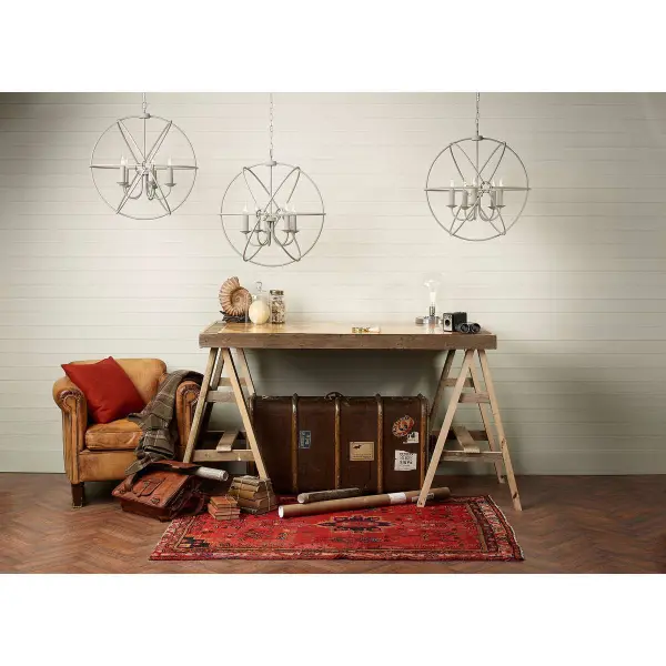 Orb Bespoke 5 Light 600mm Pendant (Choice of Colours)
