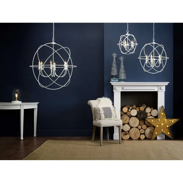 Orb Bespoke 5 Light 600mm Pendant (Choice of Colours)