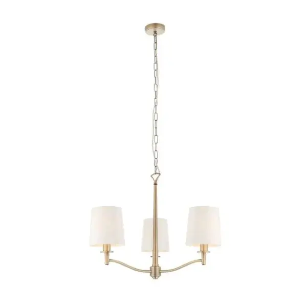 Ortona 3 Light Antique Brass Pendant