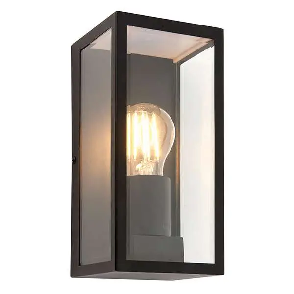 Oxford Black Wall Light IP44
