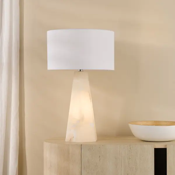 Paget Alabaster Table Lamp Base Only