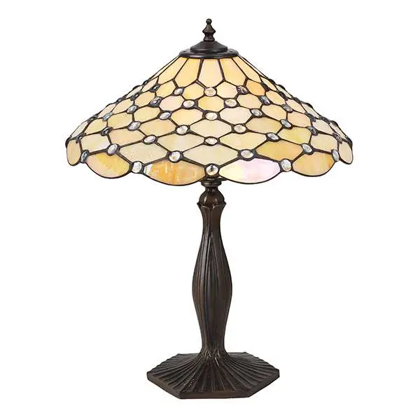 Tiffany Style Pearl Medium Table Lamp
