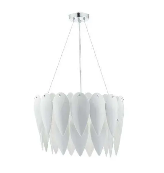 Phillipa 3 Light Pendant White Ceramic