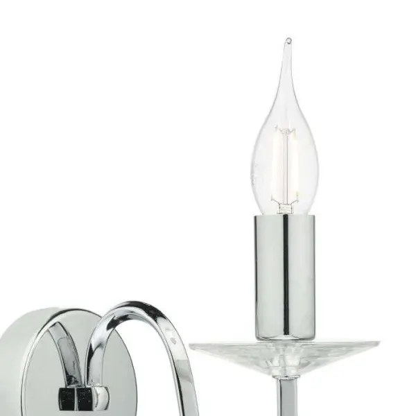 Pique Wall Light in Polished Chrome