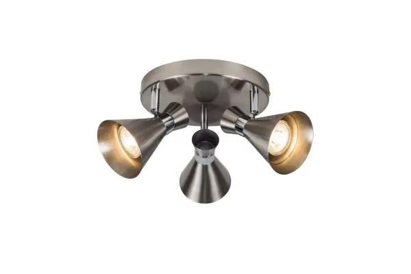 Pixar 3 Light Spotlight In Satin Chrome