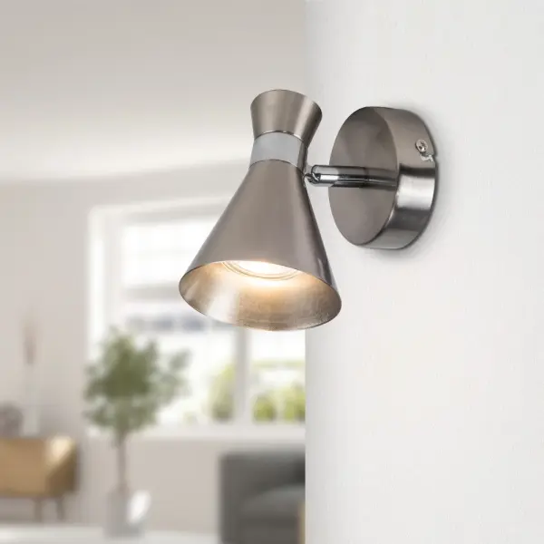 Pixar Single Spotlight In Satin Chrome