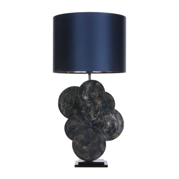 Planet Blue & Gold Table Lamp Base Only