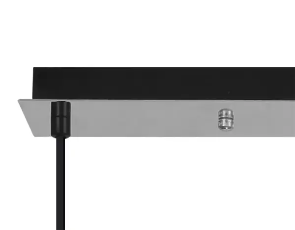 Meel 4 Light Polished Nickel Bar Pendant