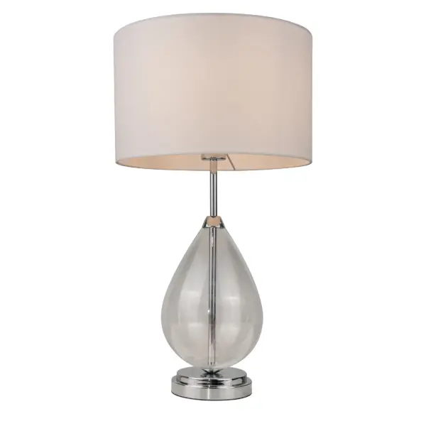 Rayna Polished Chrome & Crystal Table Lamp C/W Shade