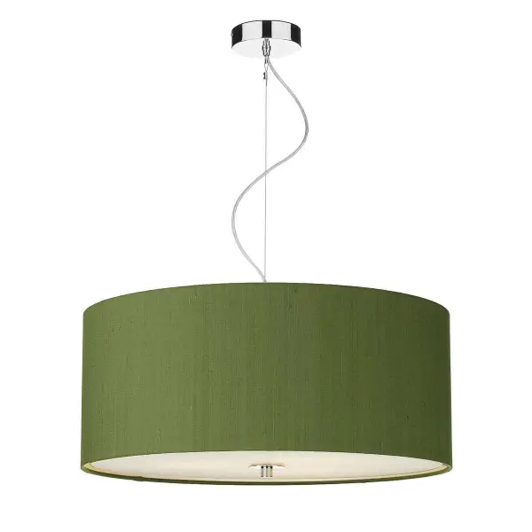 Renoir 60CM 6 Light Pendant Complete with Bespoke 100% Silk Shade