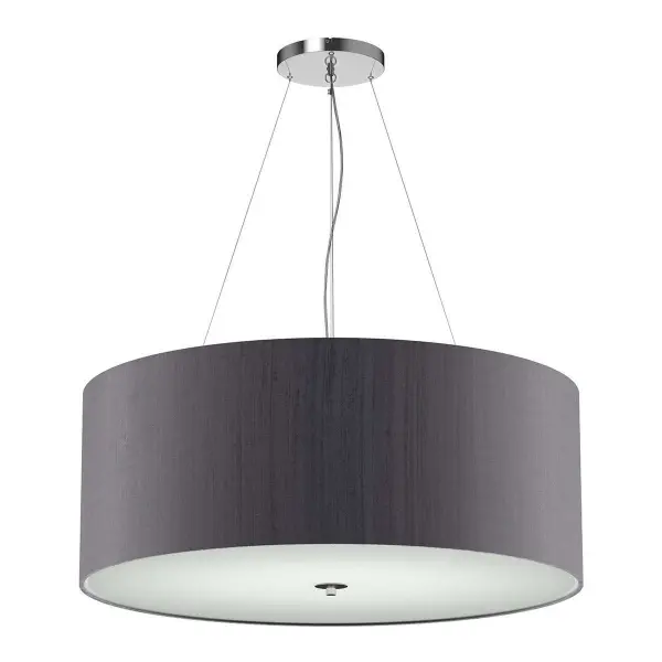 Renoir 90CM 6 Light Pendant Complete with Bespoke 100% Silk Shade