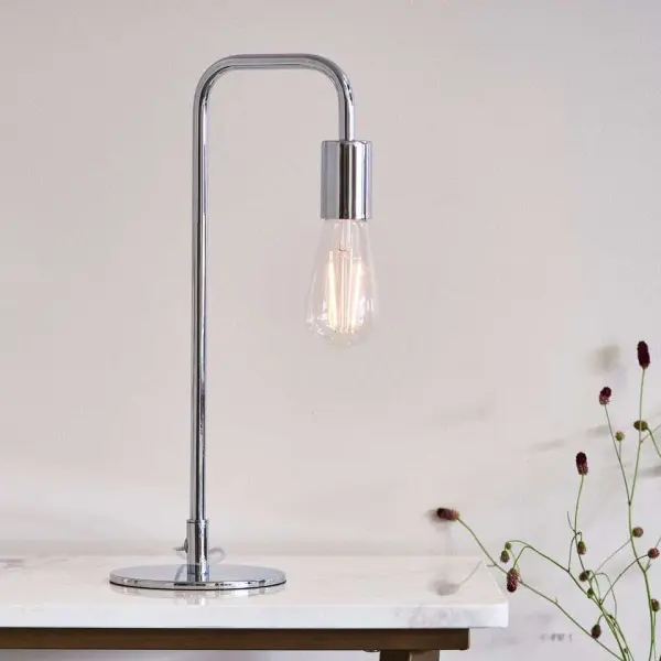 Rubens Table Lamp in Polished Chrome