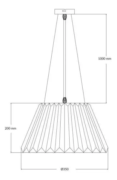 Senza 1 Light Polished Chrome Crystal Pendant