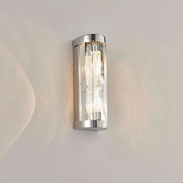 Shimmer 2 Light Wall Fitting in Chrome IP44