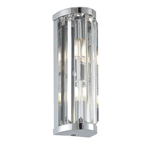 Shimmer 2 Light Wall Fitting in Chrome IP44