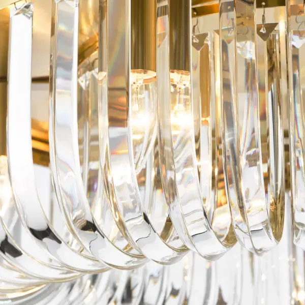 Sigourney 6 Light Satin Gold Semi Flush Fitting