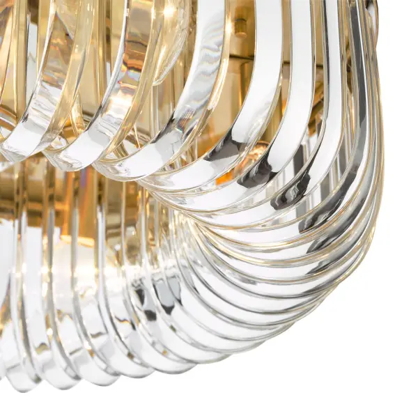 Sigourney 6 Light Satin Gold Semi Flush Fitting
