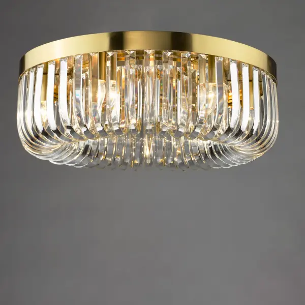 Sigourney 6 Light Satin Gold Semi Flush Fitting