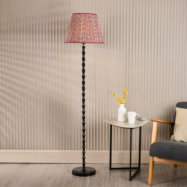 Siyanda Satin Black Floor Lamp Base Only