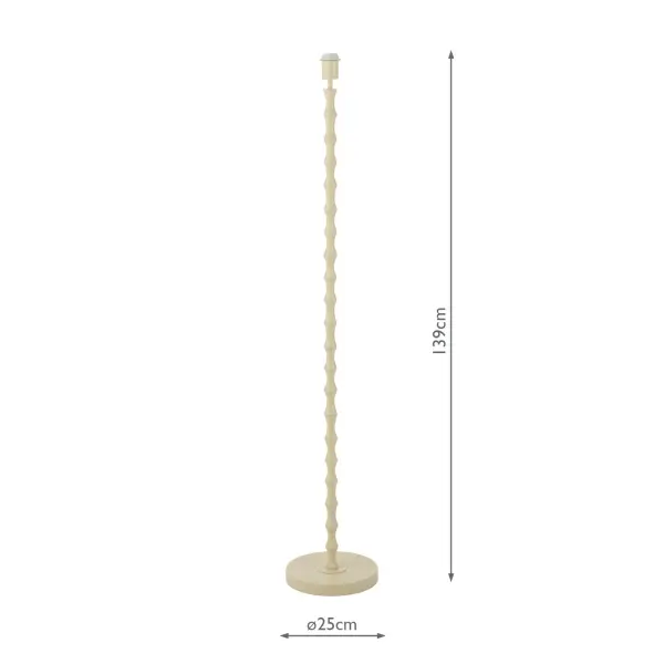 Siyanda Cream Floor Lamp Base Only