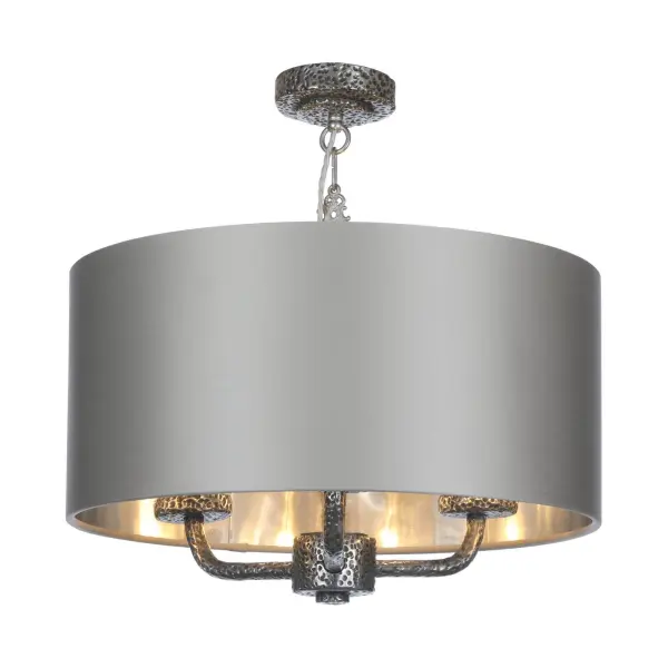 Sloane 3 Light Bespoke Pendant C/W Drum Shade