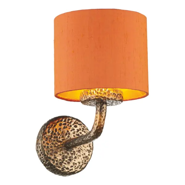 Sloane Single Wall Light with Bespoke Silk Shade