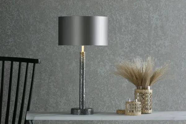 Sloane Hammered Pewter Table Lamp