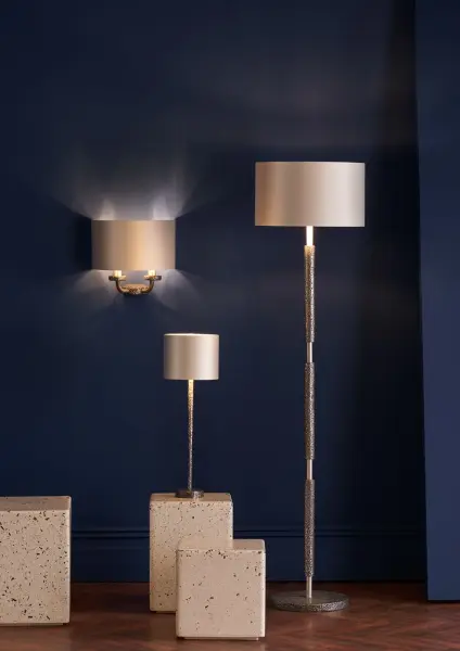 Sloane Hammered Pewter Floor Lamp