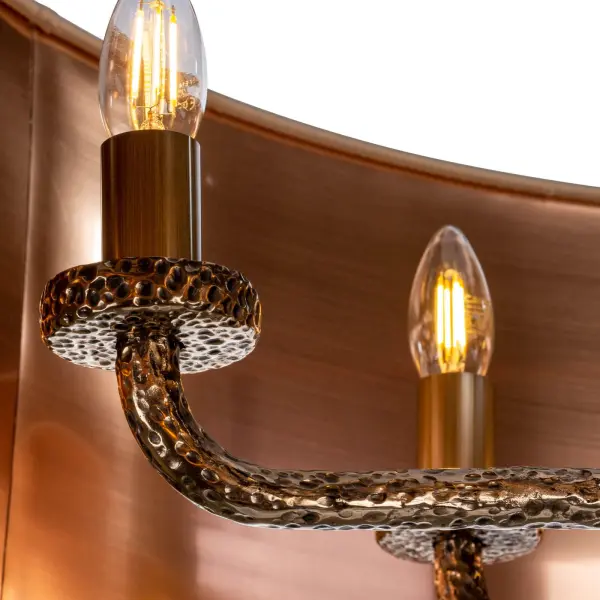 Sloane 6 Light Bespoke Pendant C/W Drum Shade
