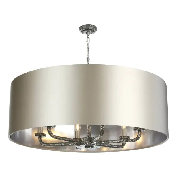 Sloane 6 Light Bespoke Pendant C/W Drum Shade