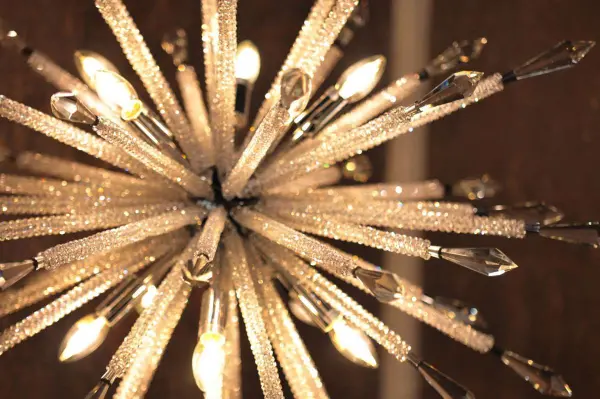 Solaris 10 Light Large Crystal Starburst Pendant