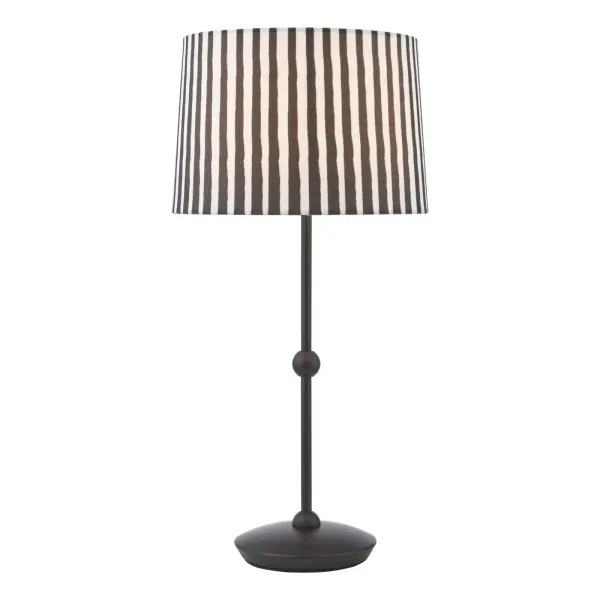 Sosa Matt Black Table Lamp C/W Shade