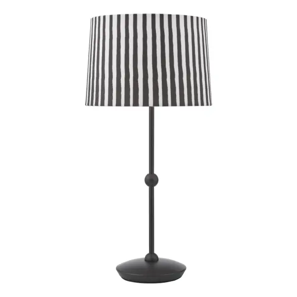 Sosa Matt Black Table Lamp C/W Shade