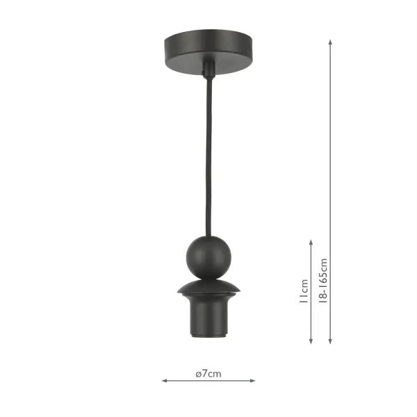 Single Black Suspension