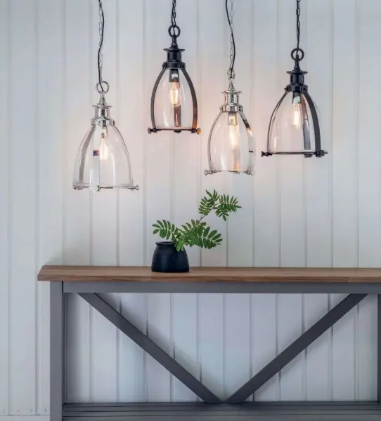 Storni Large Pendant 290mm Diameter in Nickel Finish