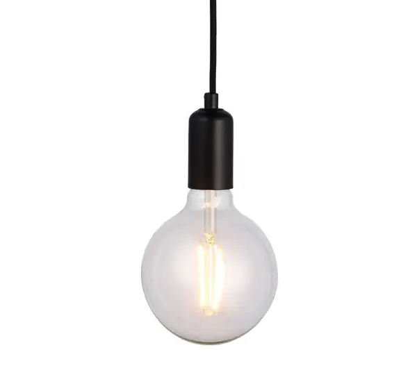 Studio Single Light Pendant in Matt Black