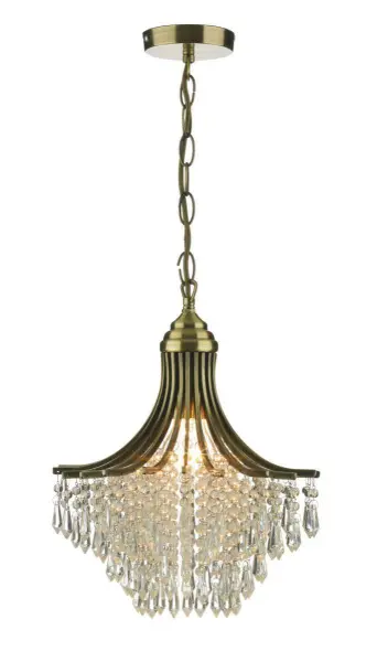 Suri 1-Light Antique Brass Fitting