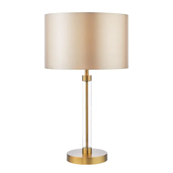 Sylvester Antique Brass Table Lamp C/W Shade