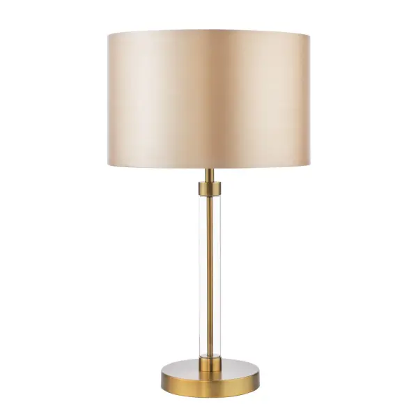 Sylvester Antique Brass Table Lamp C/W Shade