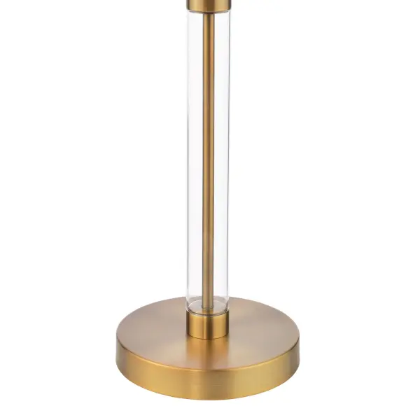 Sylvester Antique Brass Table Lamp C/W Shade
