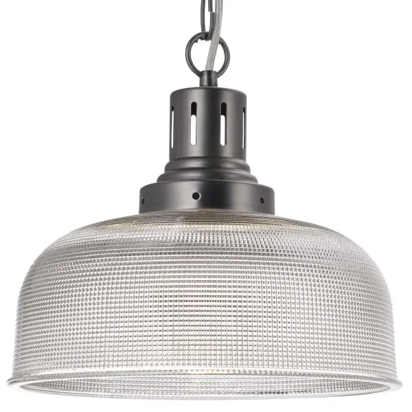 Tack 1 Light Glass Pendant Industrial Nickel