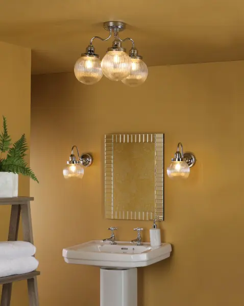 Tamara IP44 Polished Chrome Wall Light